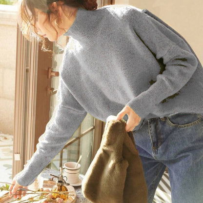 Pull-over à col montant confortable pour femmes en matériau de haute qualité Chic und Stil