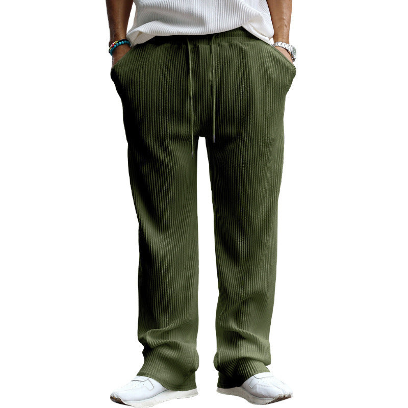 Casual striped pants for men with an elastic waistband and side pockets Chic and Style