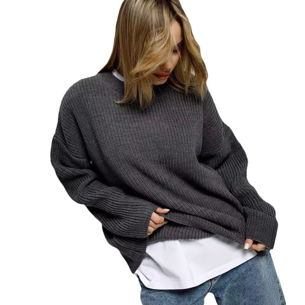 Dames Gros pull en tricot Chic und Stil