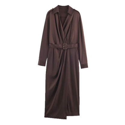Robe portefeuille élégante pour dames avec ceinture Chic und Stil