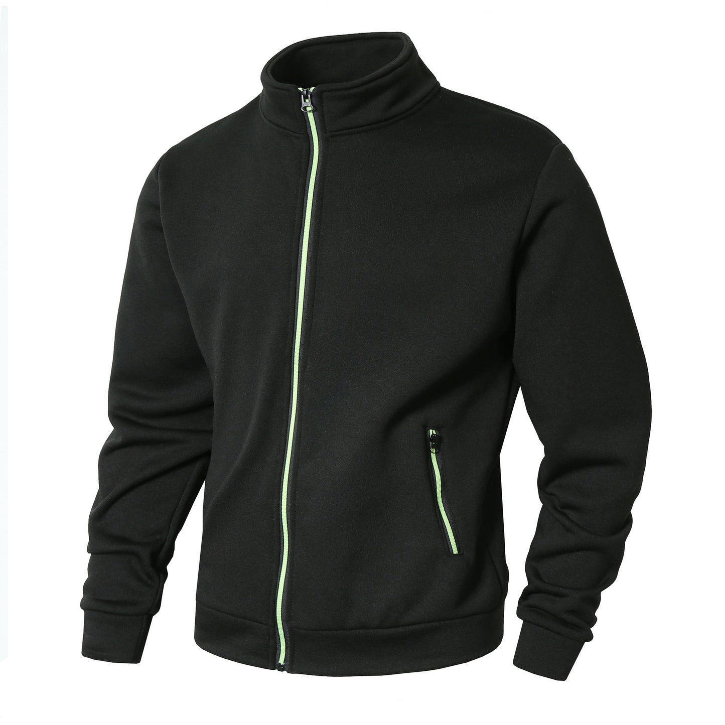 Veste en fleece sportive pour hommes avec col montant confortable et poches zippées Chic und Stil