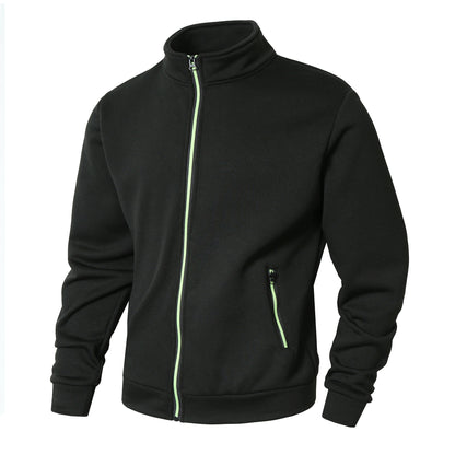 Veste en fleece sportive pour hommes avec col montant confortable et poches zippées Chic und Stil