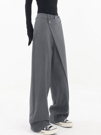 Chic und Stil | Pantalon baggy asymétrique
