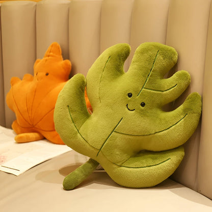 Coussin Décoratif Feuilles Douces - Folium Plush-Textiles et housses-ChicUndStil