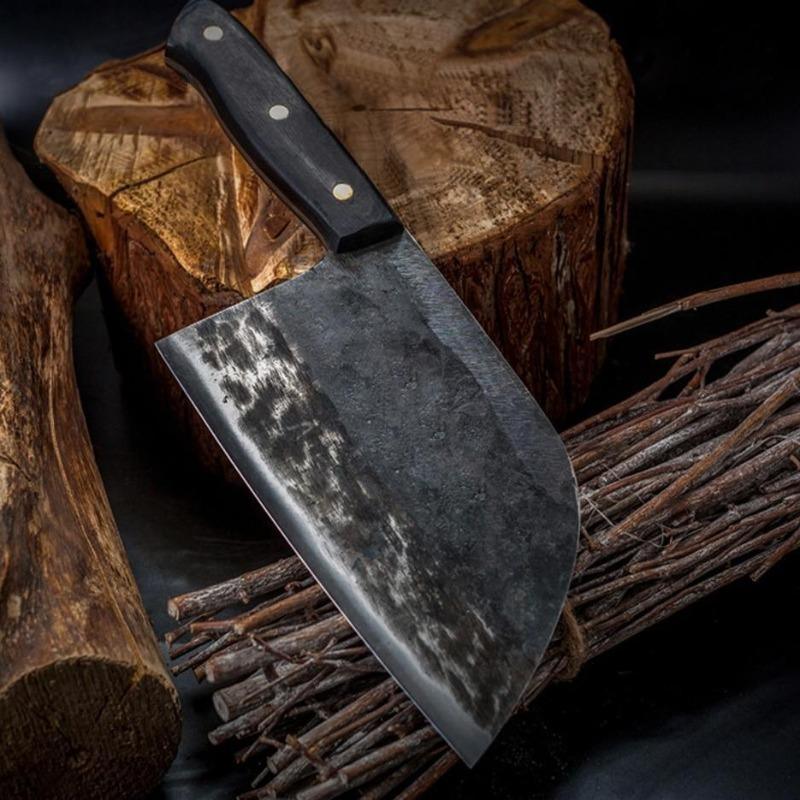 Couteau de Chef Almazan Serbe Fait Main - Couteau de Cuisine Éminceur - ChicUndStil