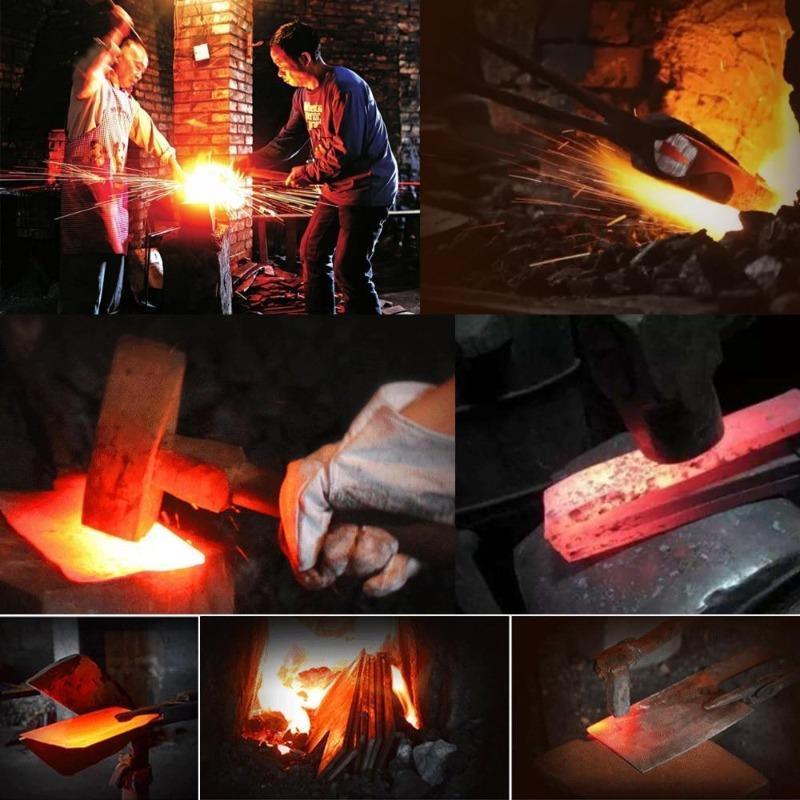 Couteau de Chef Almazan Serbe Fait Main - Couteau de Cuisine Éminceur - ChicUndStil