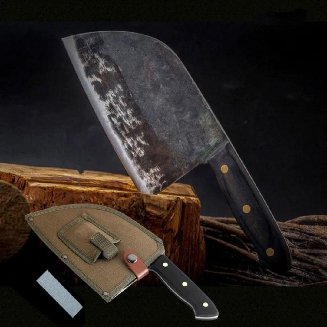 Couteau de Chef Almazan Serbe Fait Main - Couteau de Cuisine Éminceur - ChicUndStil