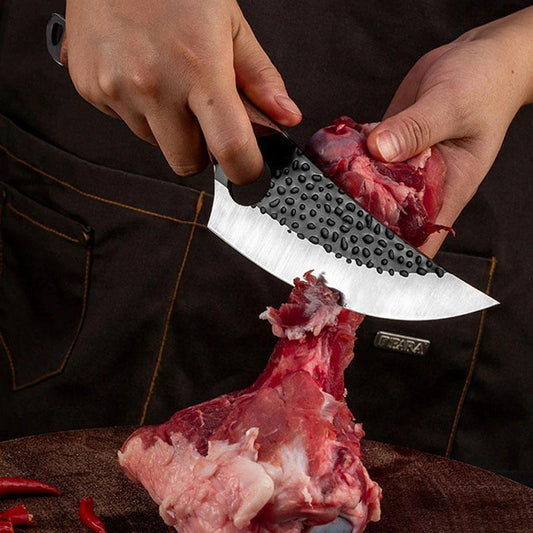 Couteau de Désossage en Acier Forgé à la Main - Couteau de Survie pour Chasse en Extérieur - ChicUndStil