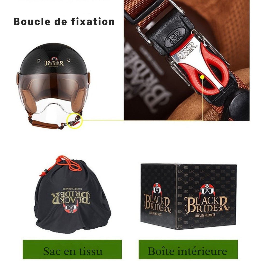 Casque de Moto en Fibre de Carbone