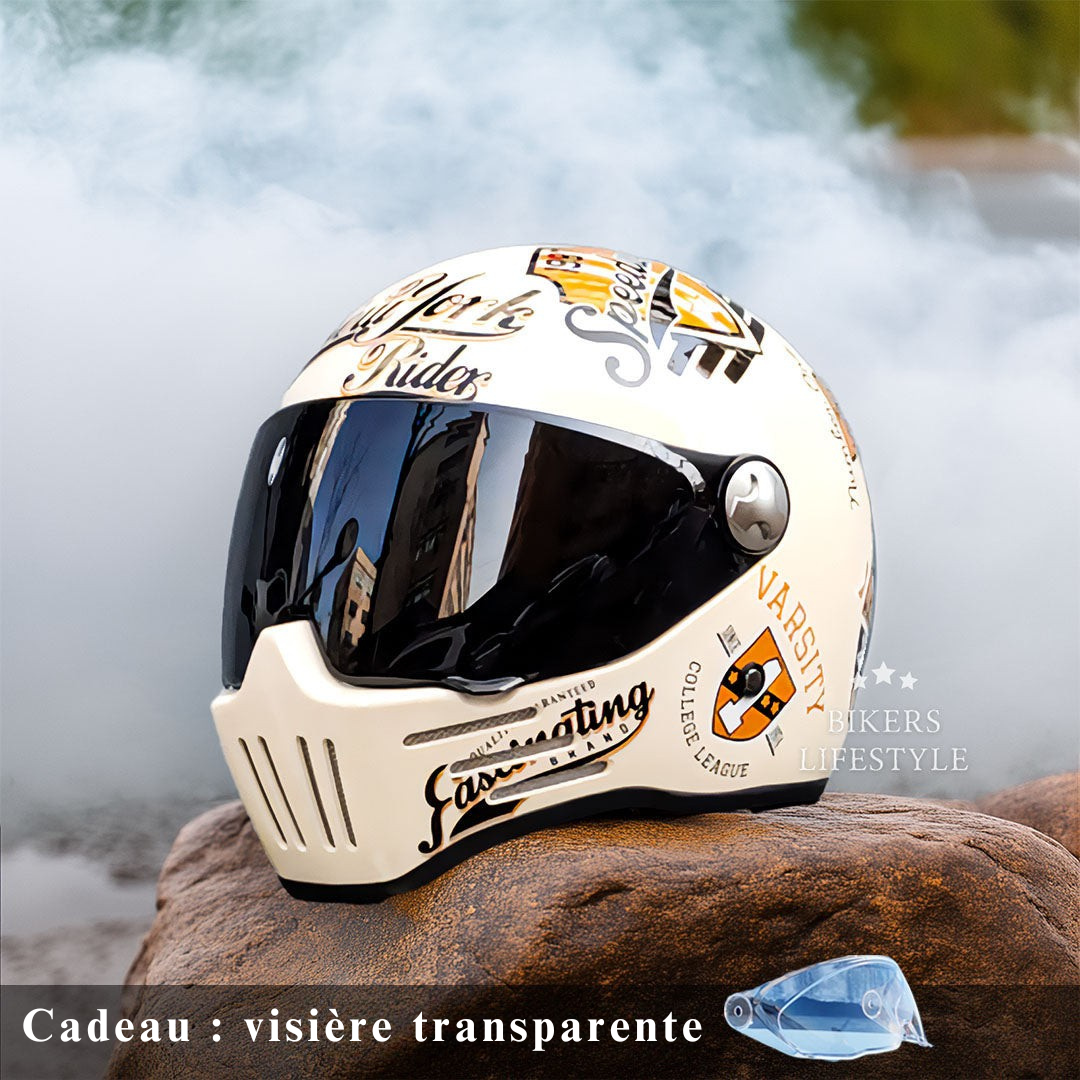 Casque de Moto Intégral - Homologué DOT et ECE - ChicUndStil