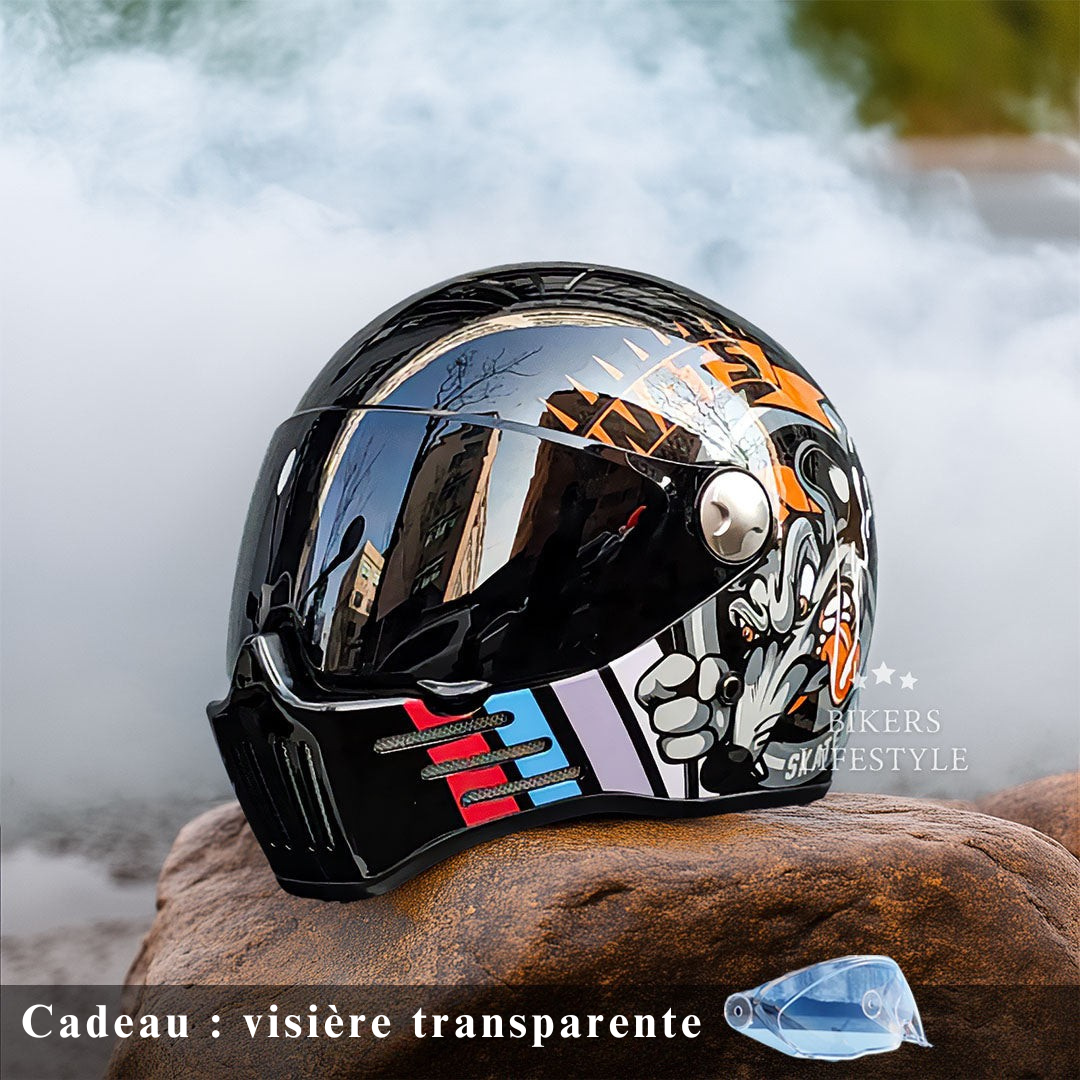 Casque de Moto Intégral - Homologué DOT et ECE - ChicUndStil