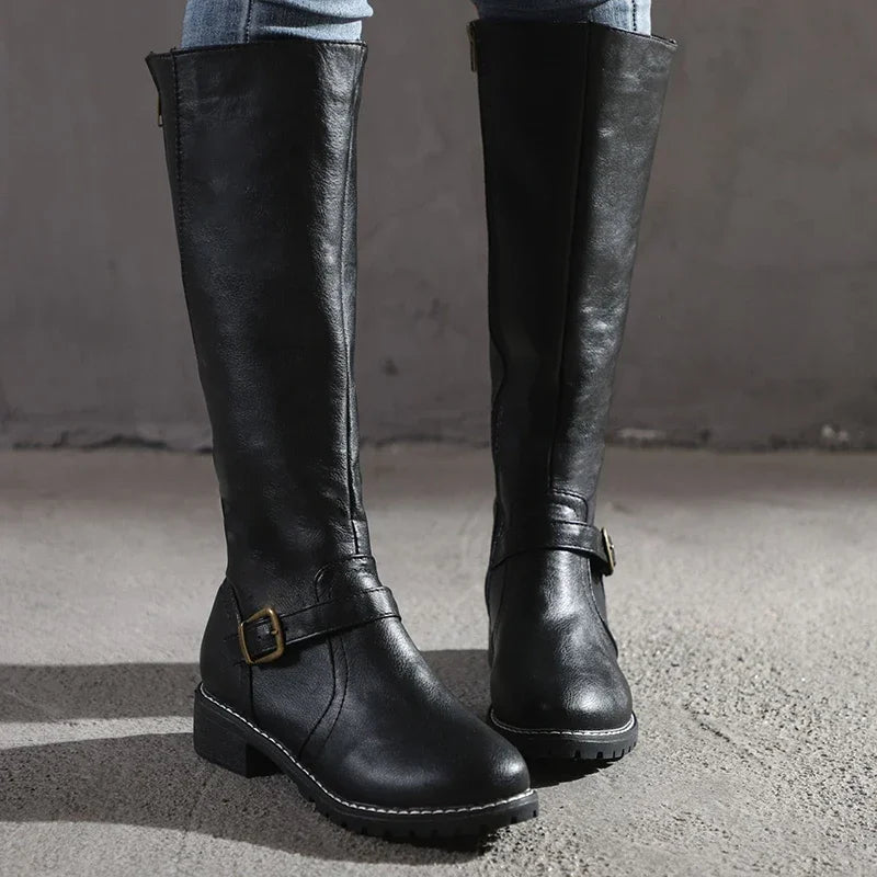 Chic und Stil | Bottes en cuir élégantes – Bottes tendance pour femmes pour toutes les occasions