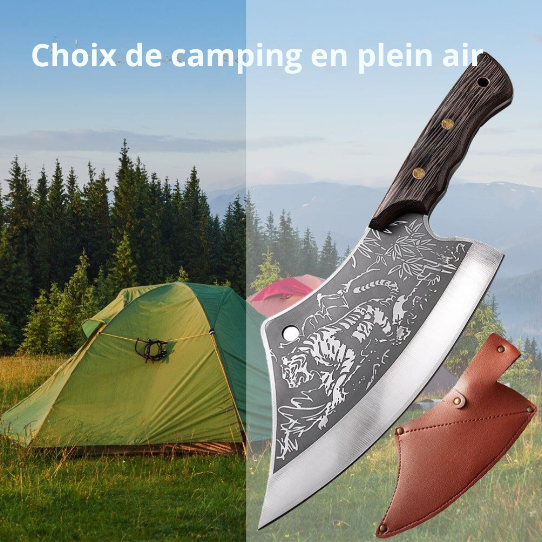 Couteau de Boucherie en Acier Inoxydable Forgé à la Main de 8" - ChicUndStil