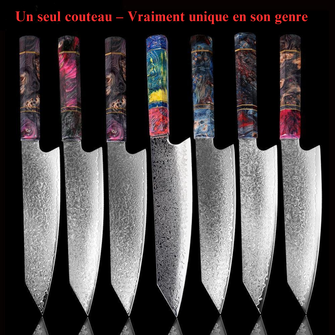 Couteau de Chef Japonais VG10 – Damas 8 Pouces - ChicUndStil