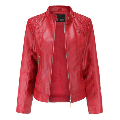 Chic und Stil | Elegant Leather Jacket for Women