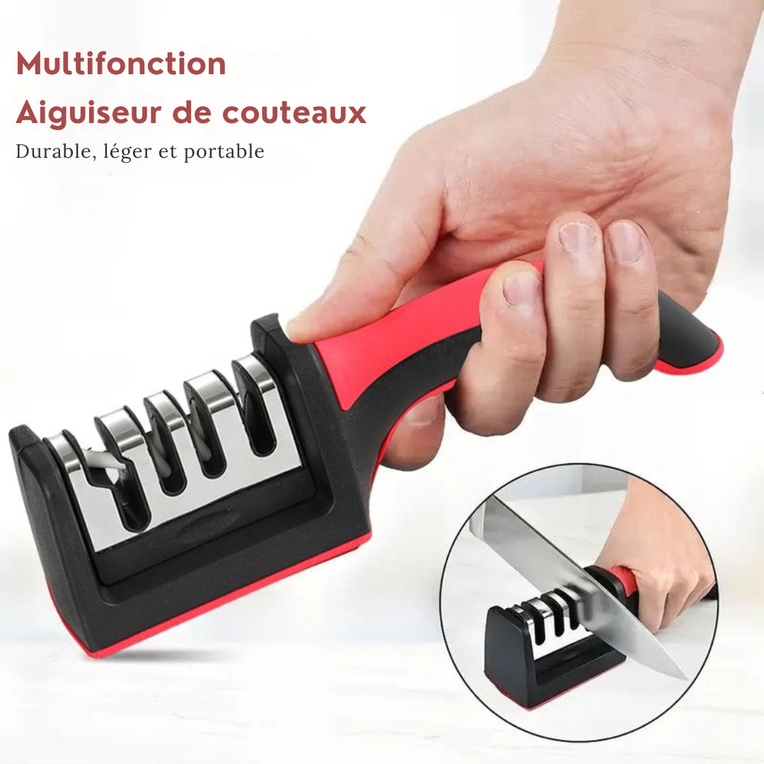 Aiguiseur de Couteaux Professionnel à 4 Étapes - ChicUndStil