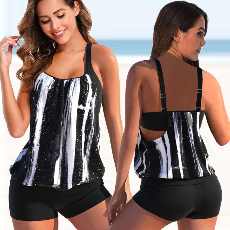 Chic und Stil | Tankini Set Summery Two-Toned Tankini Set