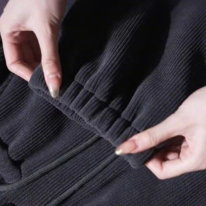 Chic und Stil | Winter jogging pants - Warm plush lining and casual design