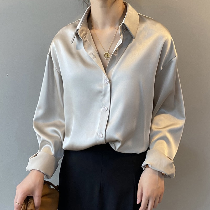 Chic und Stil | Women's Clothing Silk Shirt Vintage Blouse