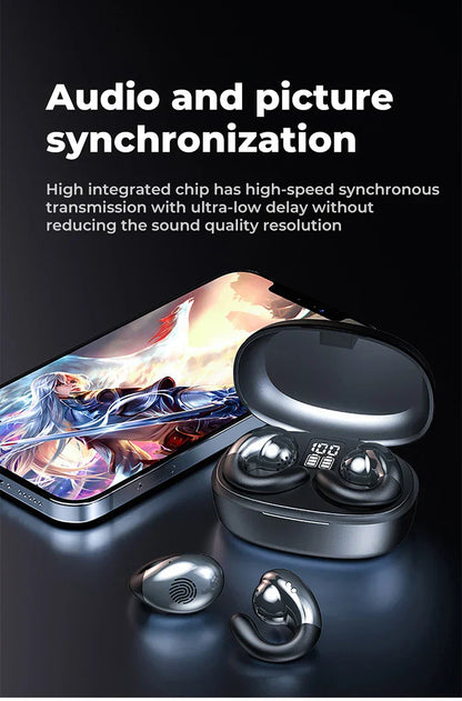 Chic and Style | Super Lightweight Bone Conduction Sports Bluetooth Wireless Headphones