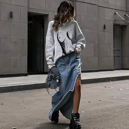 Chic und Stil | Oversized Décontracté Pull