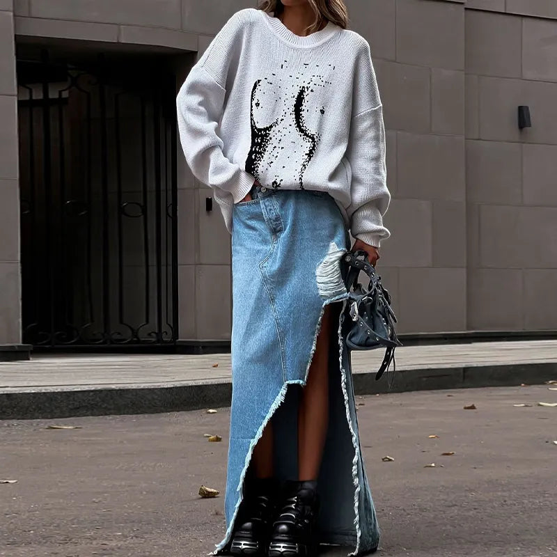 Chic und Stil | Oversized Décontracté Pull