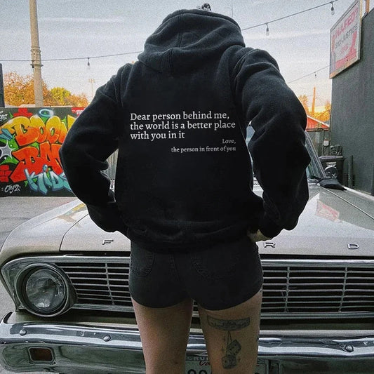 Angel - Personne d'amour derrière moi Hoodie Unisexe