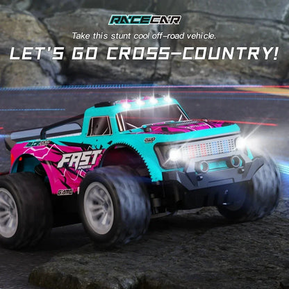Chic und Stil | Voiture RC 1:16 avec lumières LED – Aventure tout-terrain à grande vitesse
