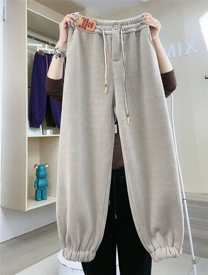 Chic und Stil | Winter jogging pants - Warm plush lining and casual design