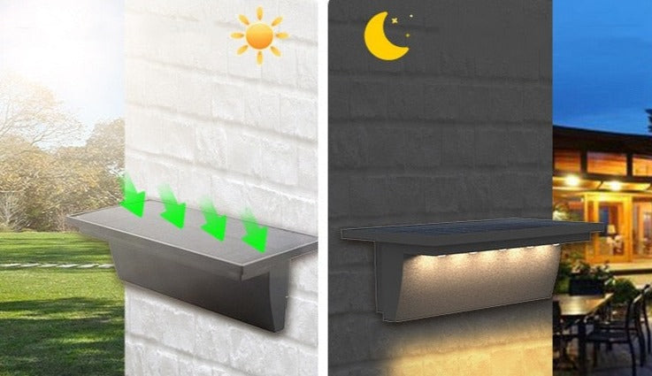 SmartGlow – Lumière d'extérieur résistante aux intempéries avec capteur de mouvement-Luminaires d'extérieur / solaires-ChicUndStil
