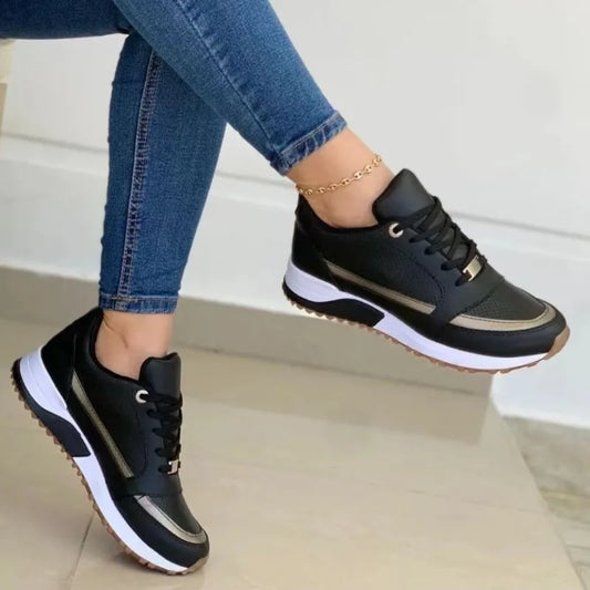 Chic und Stil | Women's Casual Sports Shoes with Comfortable Sole