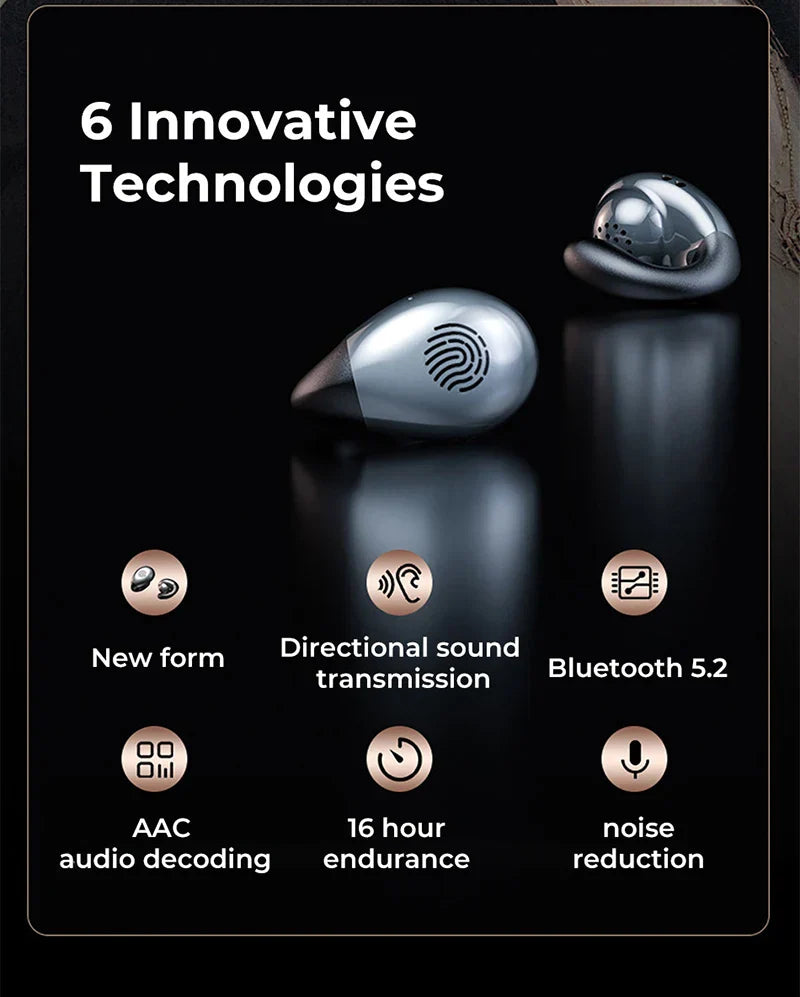 Chic and Style | Super Lightweight Bone Conduction Sports Bluetooth Wireless Headphones