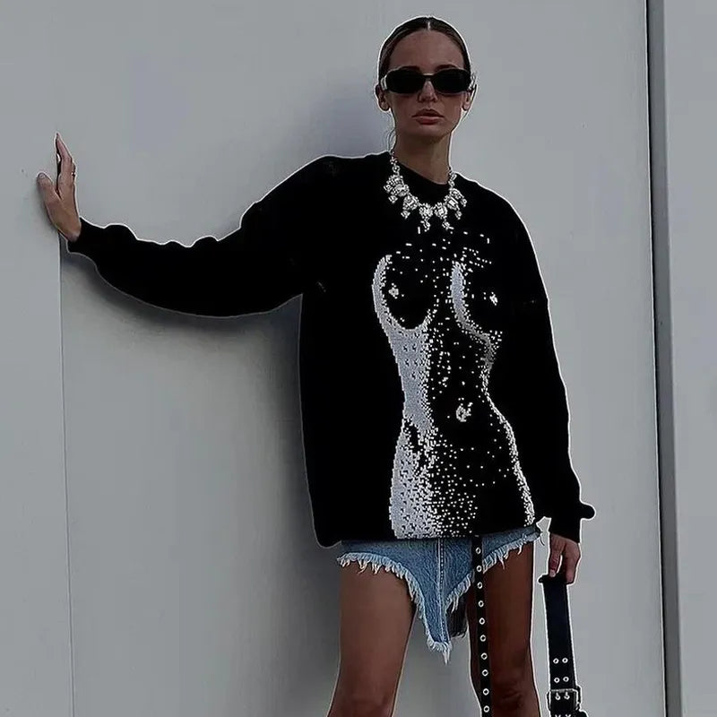 Chic und Stil | Oversized Décontracté Pull