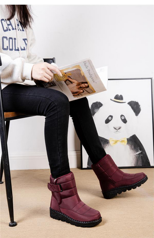 Chic und Stil - Les nouvelles bottes en coton rembourrées, imperméables et antidérapantes