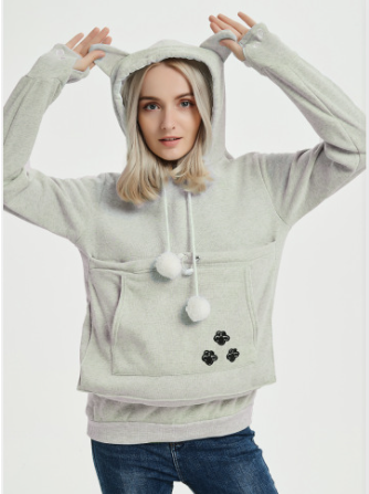 Chic und Stil | Solid Color Hoodie for Pets
