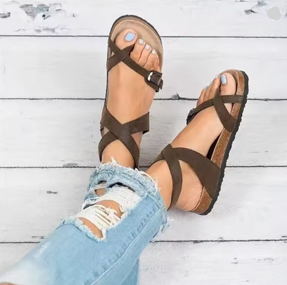 Chic und Stil | Orthopedic Sandals in Roman Style