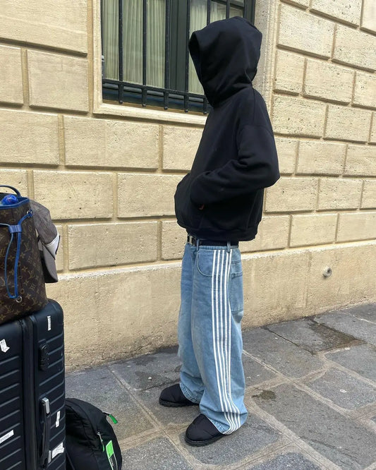 Men’s High-Waisted Baggy Jeans with Vintage Look for Everyday | Chic und Stil