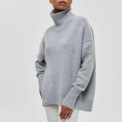 Chic und Stil - Pull à col roulé tricoté