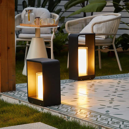 Luminaires de Jardin Solaires en Acier Inoxydable Modernes - Éclairages Extérieurs Étanches-Luminaires d'extérieur / solaires-ChicUndStil