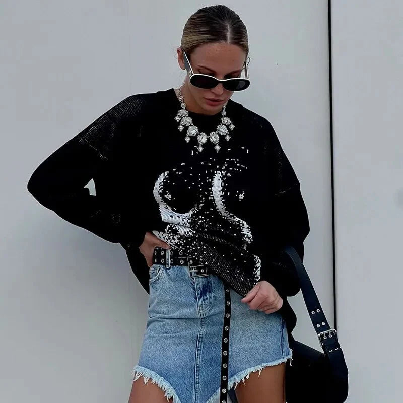 Chic und Stil | Oversized Décontracté Pull