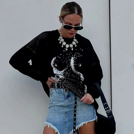 Chic und Stil | Oversized Décontracté Pull