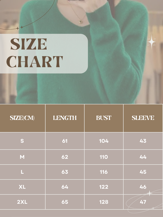 Chic und Stil | Cashmere sweater for women - V-neck