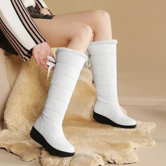 Chic und Stil | Mid-calf winter boots for women with warm fur lining