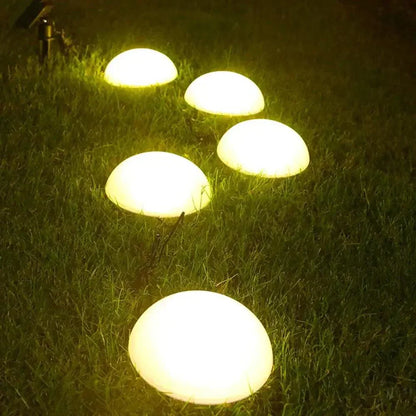 EcoGlow – Lampe de Jardin Solaire en Demi-Dôme-Luminaires d'extérieur / solaires-ChicUndStil