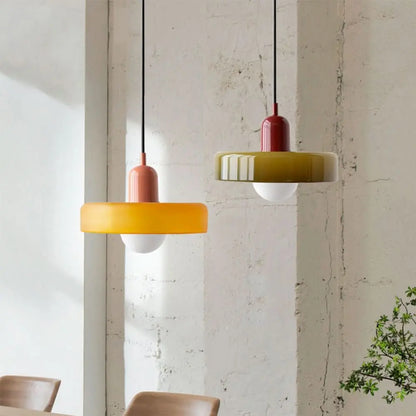 Suspension Bauhaus | Verre Coloré-Plafonniers-ChicUndStil