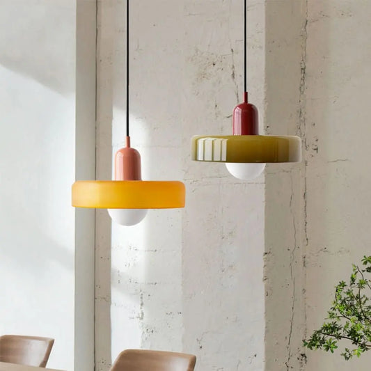 Suspension Bauhaus | Verre Coloré-Plafonniers-ChicUndStil