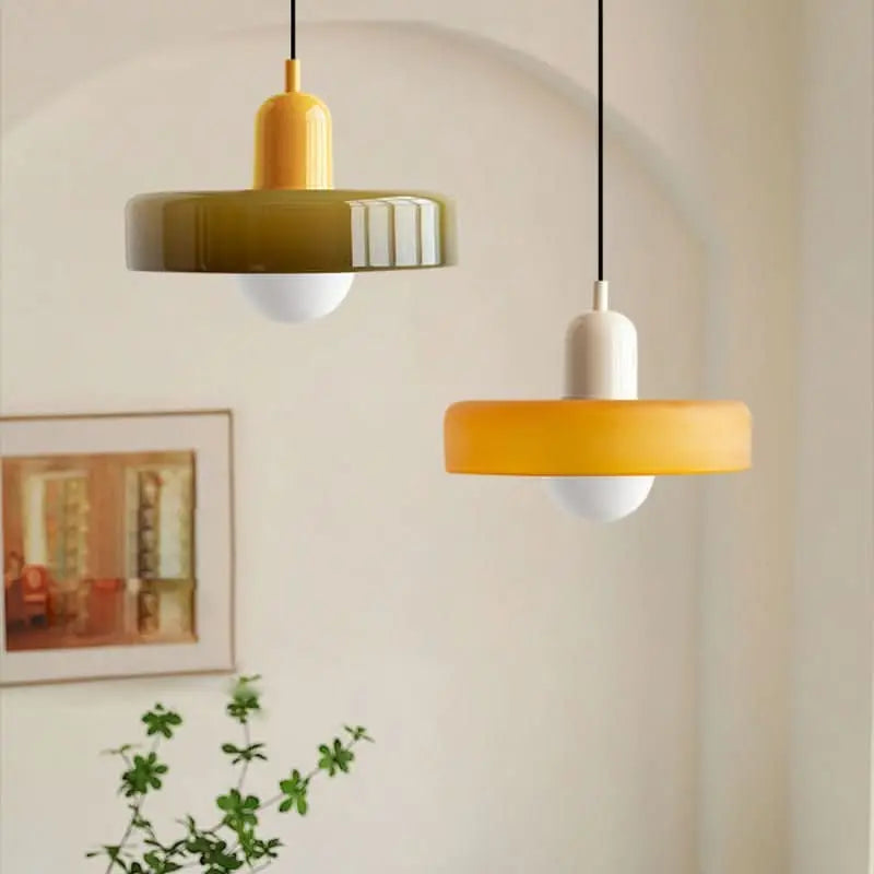 Suspension Bauhaus | Verre Coloré-Plafonniers-ChicUndStil
