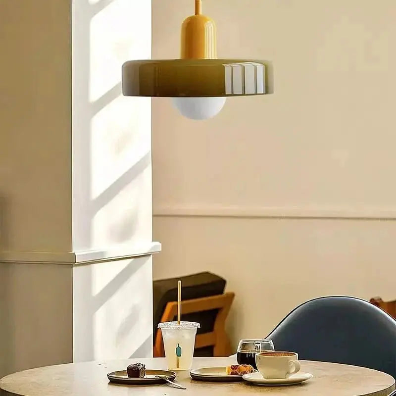 Suspension Bauhaus | Verre Coloré-Plafonniers-ChicUndStil