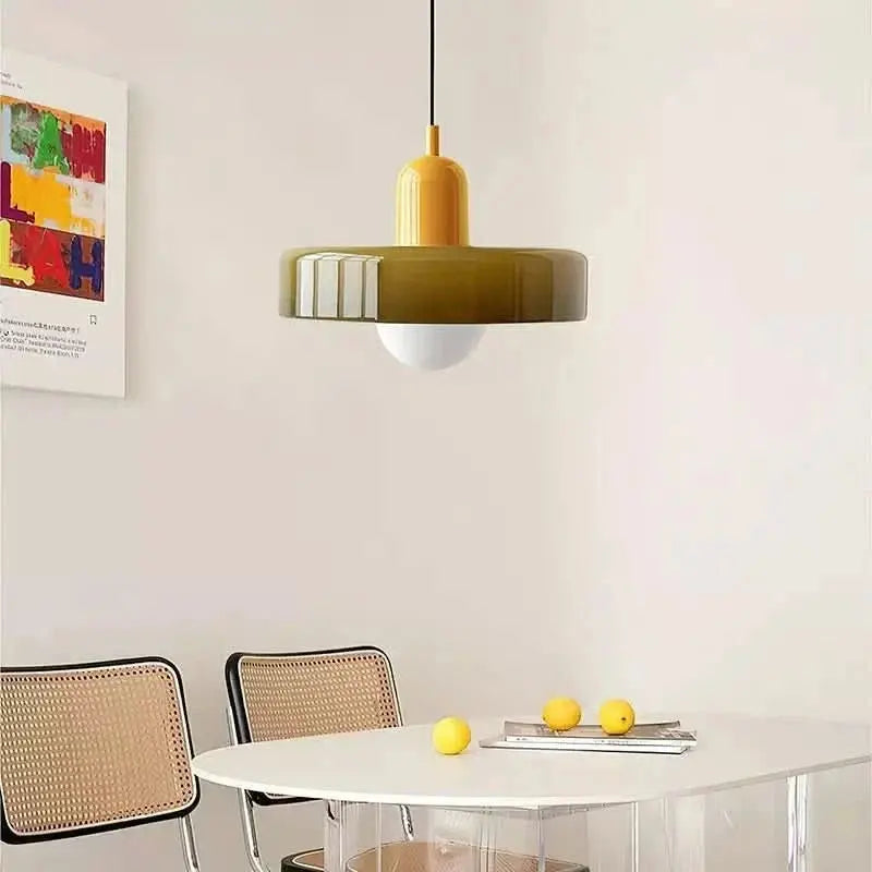 Suspension Bauhaus | Verre Coloré-Plafonniers-ChicUndStil