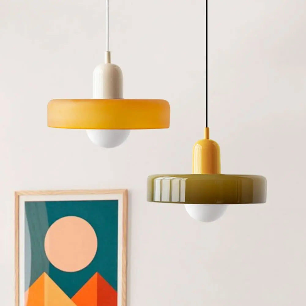 Suspension Bauhaus | Verre Coloré-Plafonniers-ChicUndStil